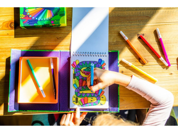 Better Brand Kreatívna sada omaľovánok Hidden Pattern - zvieratá