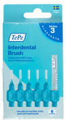 TePe Original bioplastové medzizubné kefky 0,6 mm, modré, 6 ks, krabička