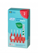 TePe Original medzizubné kefky z bioplastov 0,5 mm, červené, 25 ks