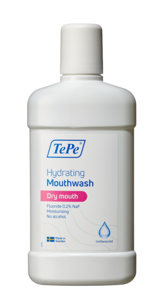 TePe Hydrating ústny výplach, bez príchuti, 500 ml