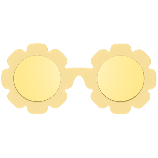 BABIATORS Polarized Flowers Sun Ray, polarizačné slnečné okuliare žlté, 3-5 rokov