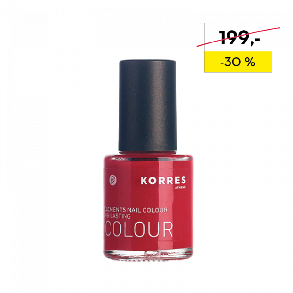 KORRES Nail Colour CORAL RED 48 - ošetrujúci lak na nechty, odtieň 48, 10 ml