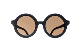BABIATORS Original Round Jet Black, slnečné okuliare čierné, 0-2 rokov